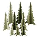 Boltze Startseite Bild Weihnachtsbaum 3-teilig grün