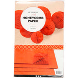 Creativ Company Mundharmonikapapier, Blatt 28x17,8 cm, orange, 8 Blatt 1 Box