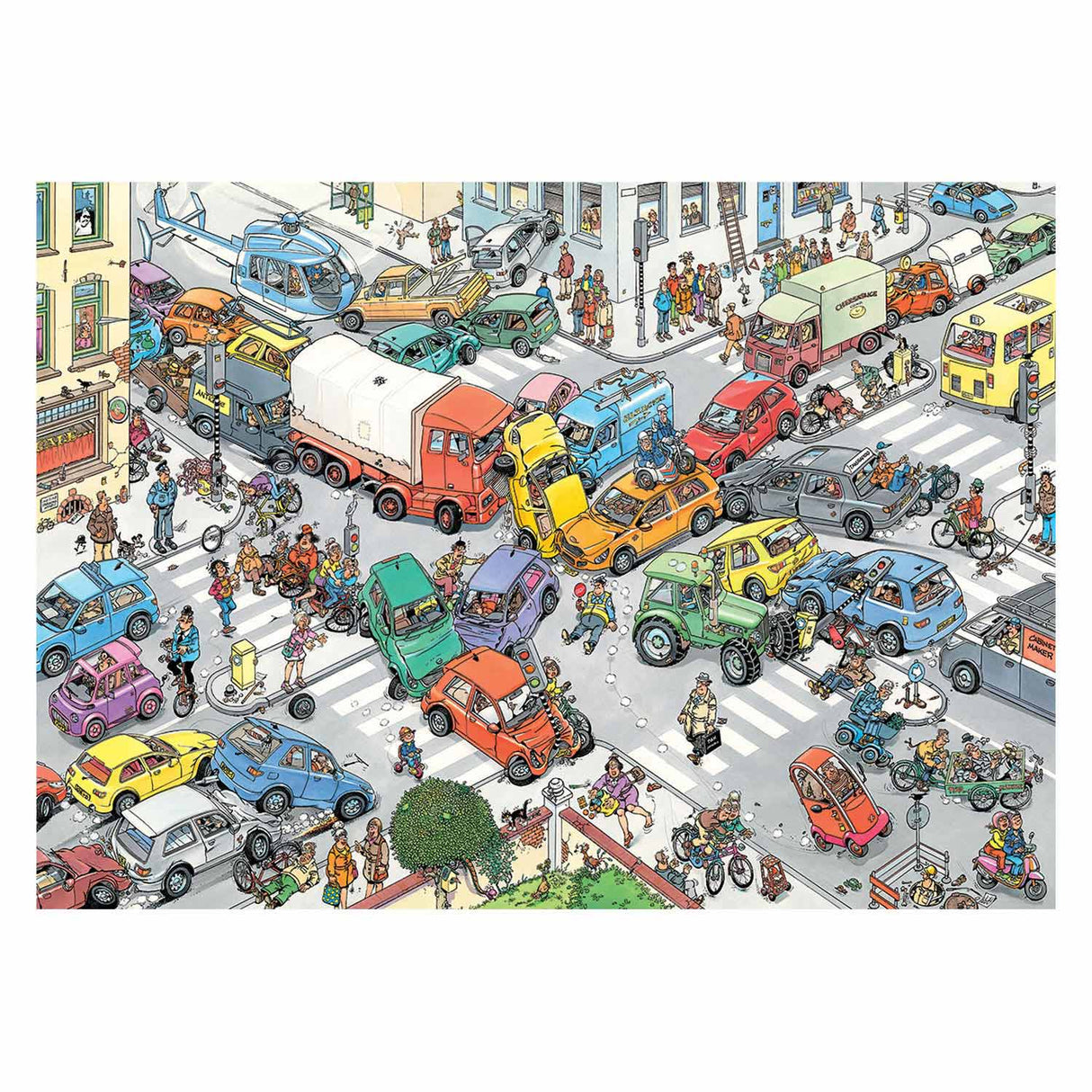Jan Van Haasteren Jigsaw Puzzle Verkehr Chaos, 2x1000st.