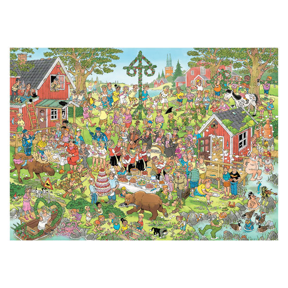 Jumbo Jan van Haasteren Puzzle - Mittsommerfest, 1000 Teile.