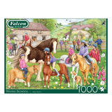 Jumbo-Falken-Puzzle - Reitschule, 1000 Teile.