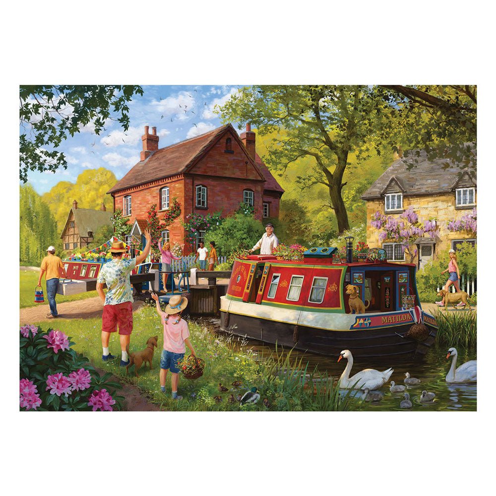 Jumbo-Falken-Puzzle – Landschaftsschlösser, 1000 Teile.