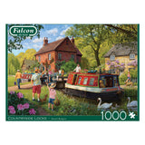 Jumbo-Falken-Puzzle – Landschaftsschlösser, 1000 Teile.