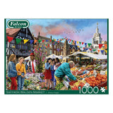 Jumbo-Falken-Puzzle – Saffron Walden Market, 1000 Teile.