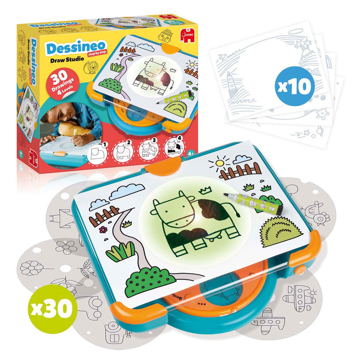 Jumbo - dessineo - Zeichnen lernen - ab 4 Jahren - Hobbypaket