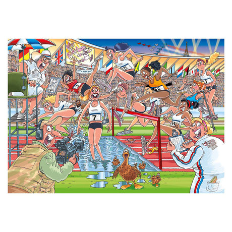 Jumbo Wasgij Original 44 Puzzle – Sommerspiele!, 1000 Teile.