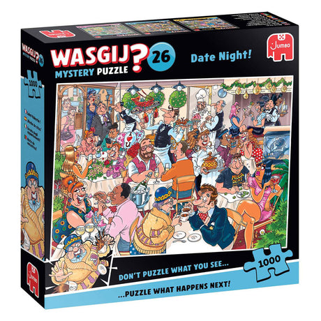 Jumbo Wasgij Mystery 26 Puzzle – Date Night!, 1000 Teile.