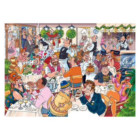 Jumbo Wasgij Mystery 26 Puzzle – Date Night!, 1000 Teile.