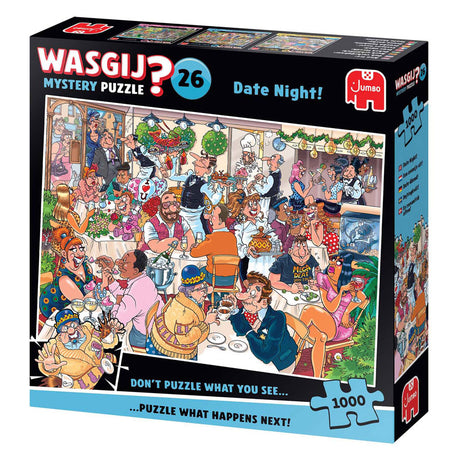 Jumbo Wasgij Mystery 26 Puzzle – Date Night!, 1000 Teile.
