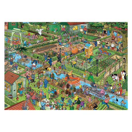 Jumbo Jan van Haasteren Puzzle - Kleingärten, 1000 Teile.