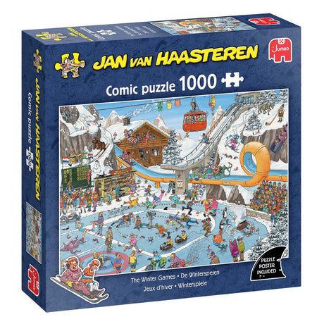 Jumbo Jan van Haasteren Puzzle - Winterspiele, 1000 Teile.