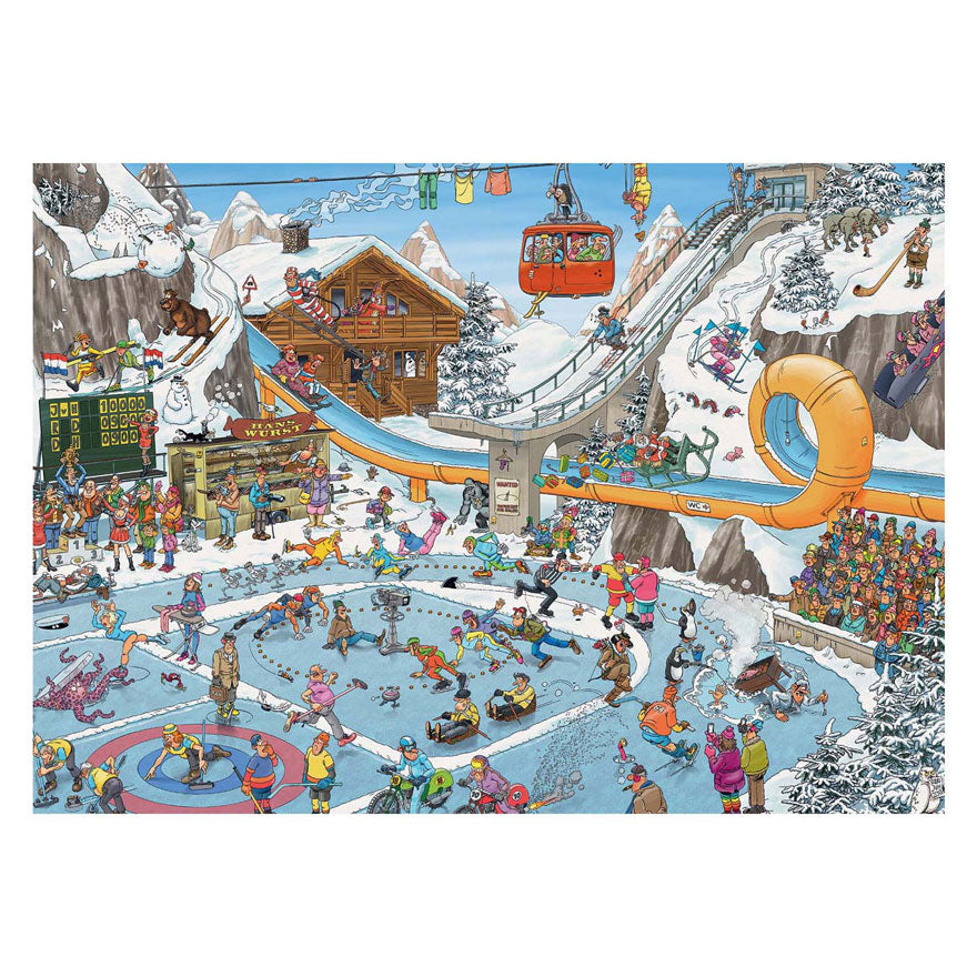 Jumbo Jan van Haasteren Puzzle - Winterspiele, 1000 Teile.