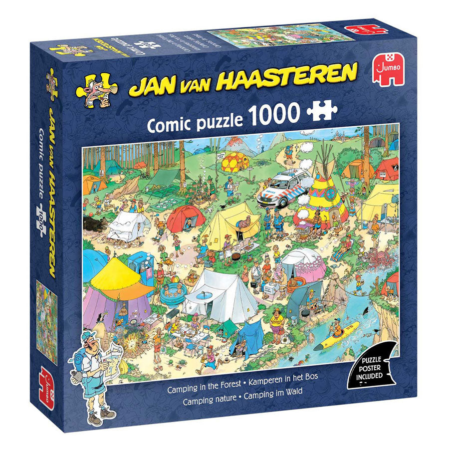 Jumbo Jan van Haasteren Puzzle – Camping im Wald, 1000 Teile.