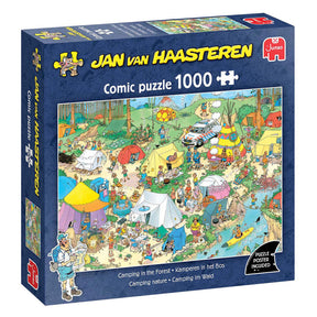 Jumbo Jan van Haasteren Puzzle – Camping im Wald, 1000 Teile.