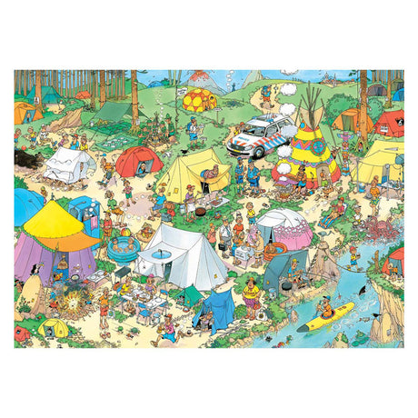 Jumbo Jan van Haasteren Puzzle – Camping im Wald, 1000 Teile.