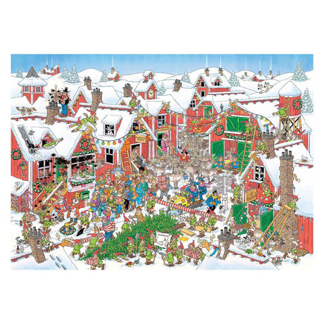 Jumbo Jan van Haasteren Puzzle - Dorf des Weihnachtsmanns, 1000 Teile.