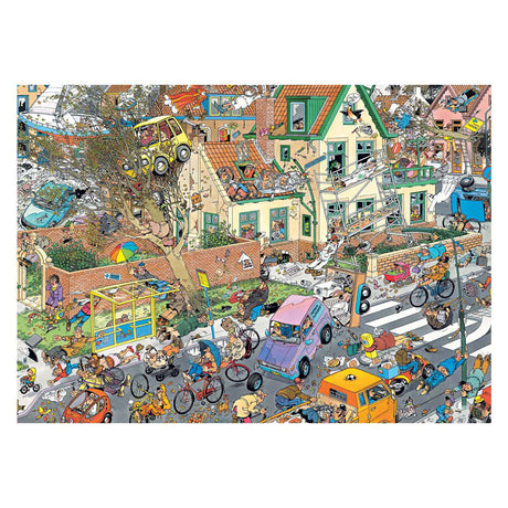 Jumbo Jan van Haasteren Puzzle - 2in1 Safari-Sturm, 2x1000 Teile.
