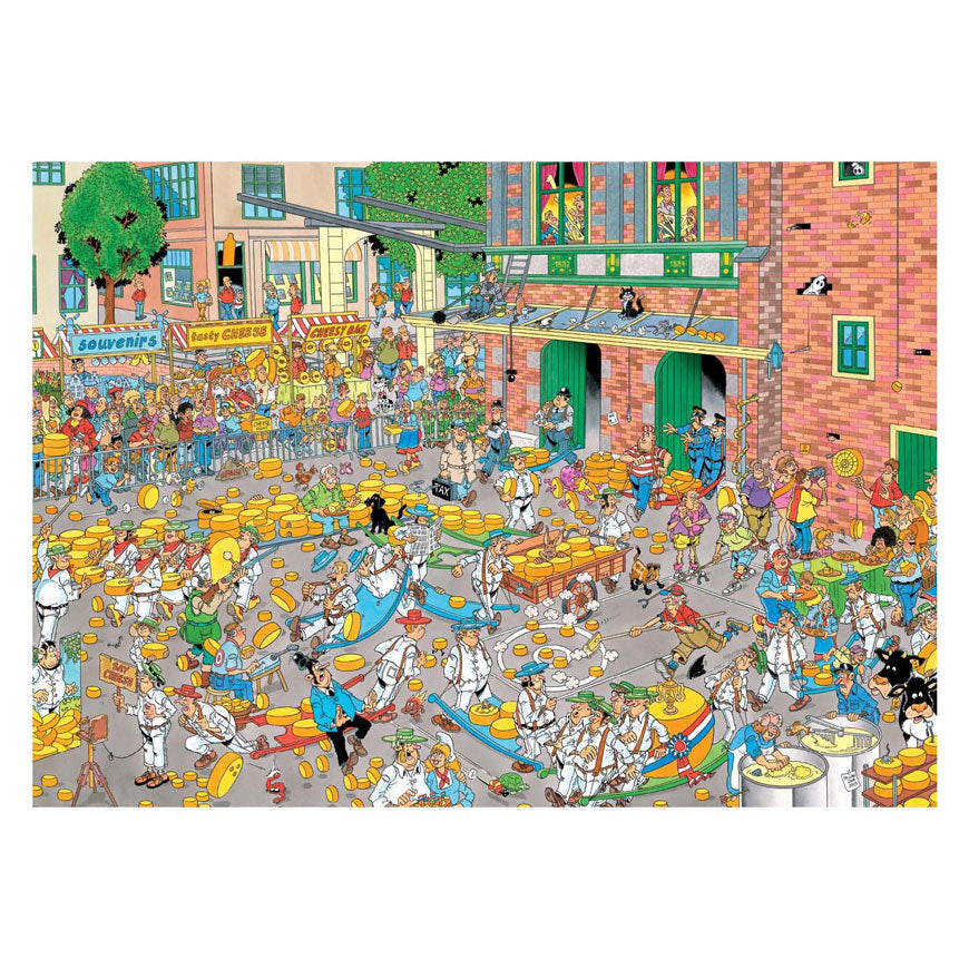 Jan van haasteren legpuzzel - de kaasmarkt skutsjesilen - 2x1000st.