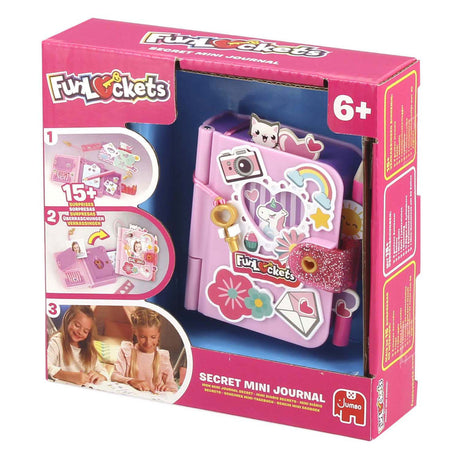 Funlockets Jumbo – geheimes Mini-Tagebuch – Tagebuch für Mädchen ab 6 Jahren – mit mehr als 15 Überraschungen