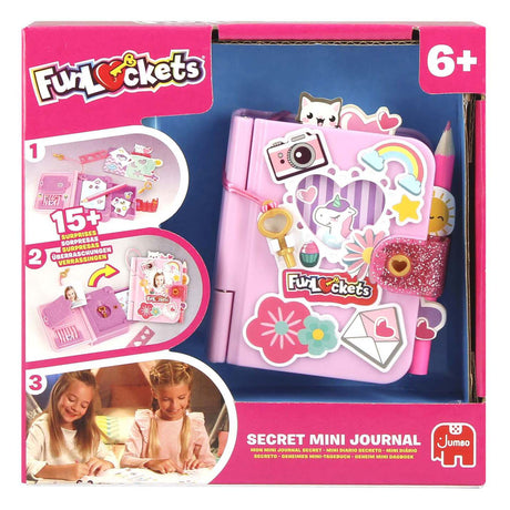 Funlockets Jumbo – geheimes Mini-Tagebuch – Tagebuch für Mädchen ab 6 Jahren – mit mehr als 15 Überraschungen