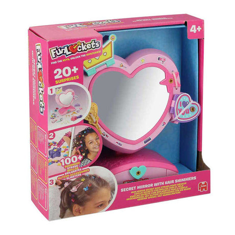 Jumbo Funlockets Geheimspiegel mit Haarglitzer | 2 Stk