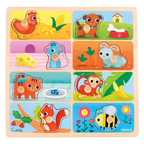 Jumbo-Goula-Studenpuzzle „Mein Lieblingsessen“ – 8-tlg.