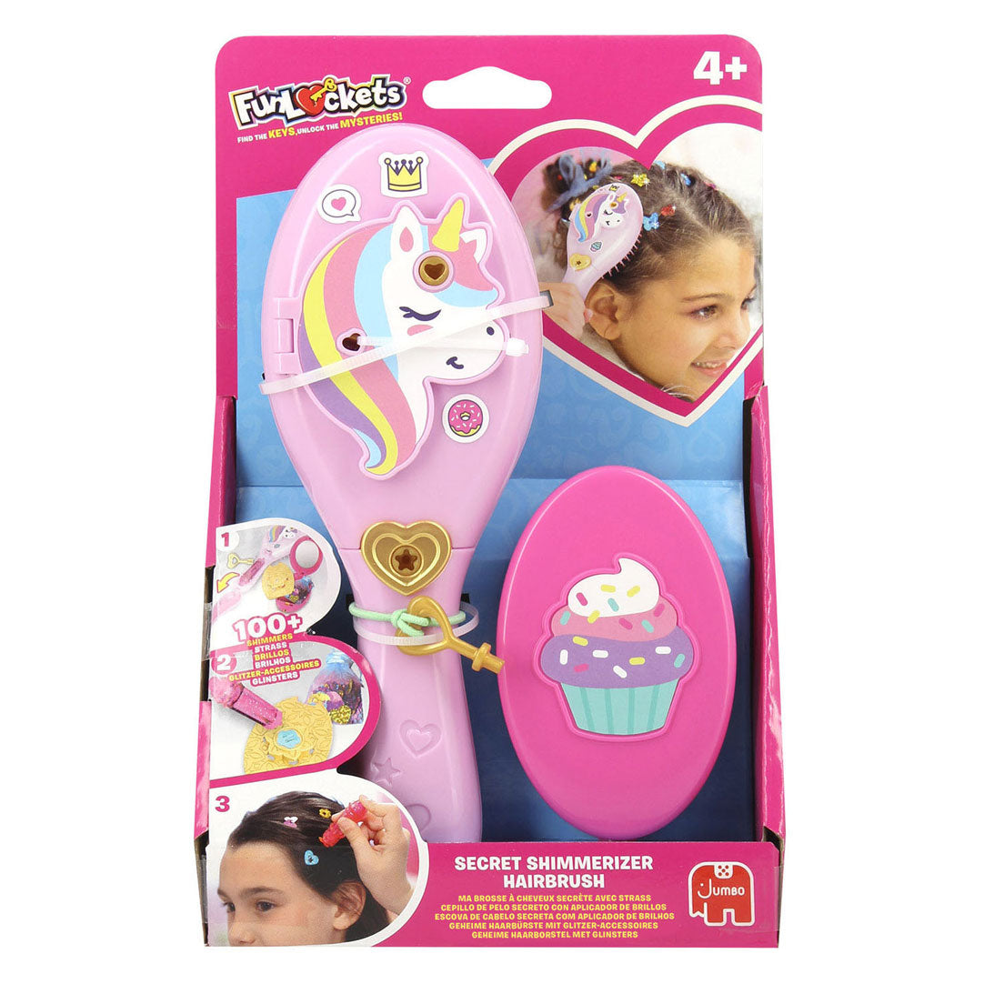 Jumbo funlockets geheime haarborstel met glinsters februari