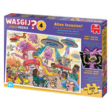 Jumbo wasgij junior 4 legpuzzel - alien invasie! - 240st.