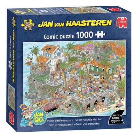 Jan van haasteren legpuzzel leve de middellandse zee! - 1000st.