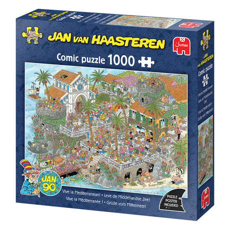Jan van haasteren legpuzzel leve de middellandse zee! - 1000st.