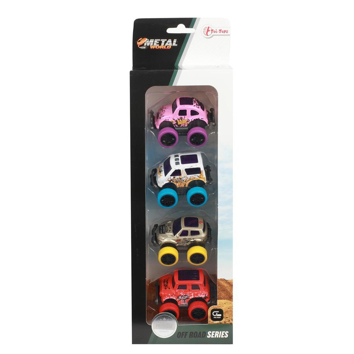 Toi-Toys Toi Toys Off-Road-Miniautos, Set 4