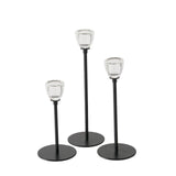 Boltze Home Kerzenständer schwarz 3-teilig ø7cm
