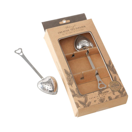 Boltze Home Teesieb Teatime Herzbox à 2 Stück Edelstahl