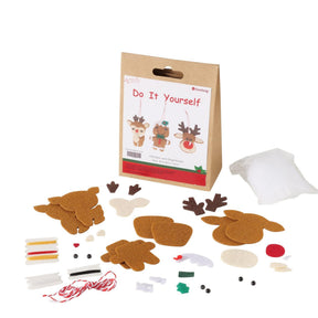 Boltze Home DIY Bastelset Weihnachtsanhänger Noeline Hirsch H15 cm L11 cm Filz