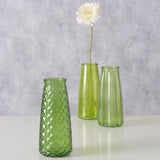 Boltze Home Vase Glas grün H22,5cm