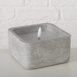 Boltze Home LED-Außenkerze 12x12x8,5cm