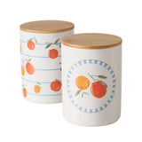 Orangefarbenes Vorratsglas von Boltze Home