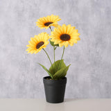 Boltze Home Kunstpflanze Sonnenblume 33cm