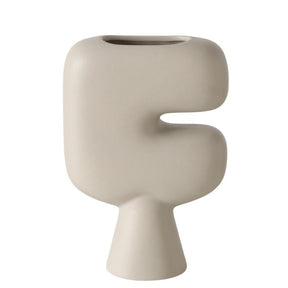 Boltze Home Vase Pasu 16x6x22,8cm Keramik beige