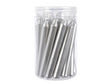 Decoris kerstboomkaarsjes metalic zilver 1,3x10.5 cm 22 stuks in koker
