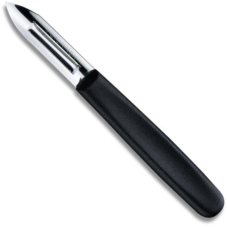 Schwarzer Doppelschäler von Victorinox