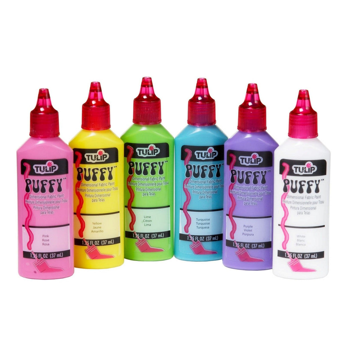 Tulpe • 3D-Textilfarbe 37ml Puffy 6 Stk.