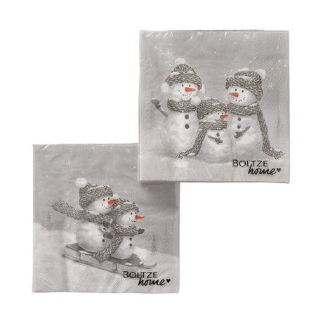 Boltze Home Servietten Frosty 20er Pack 16,5x16,5x3cm