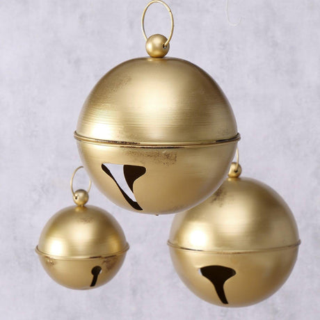 Boltze Home Anhänger-Set Annabella Uhr Gold 3-teilig Ø18-21-24 cm