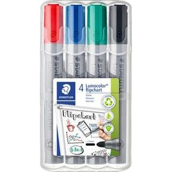 Staedtler lumocolor Flipchartmarker (1x 4 Stück)