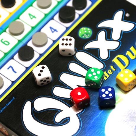 White Goblin Games Qwixx das Duell-Würfelspiel (niederländisch, 2 Spieler, 15 Minuten, ab 8 Jahren)