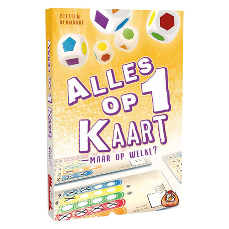 Weiße Kobold-Spiele, weißes Kobold-Alles-auf-1-Karten-Würfelspiel