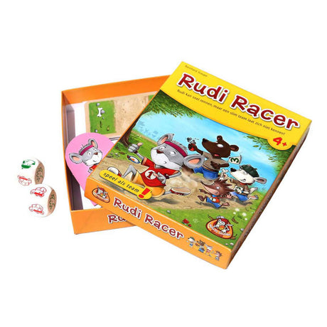 White Goblin Games Rudi Racer – Kartenspiel mit gelber Farbe