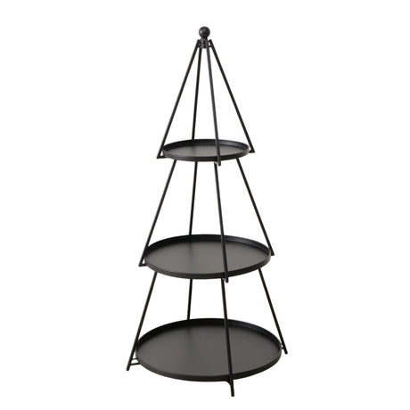 Boltze home etagã©re frederik dia60cm h120cm zwart ijzer