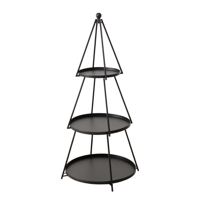Boltze home etagã©re frederik dia60cm h120cm zwart ijzer